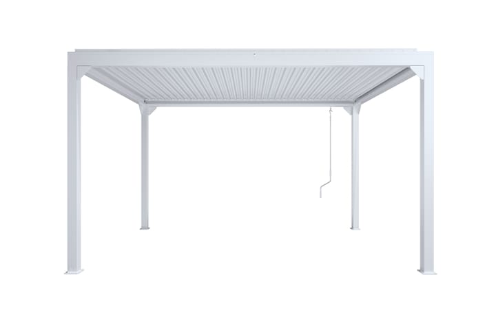 Pergola Avattavat lamellit 3x3 m - Valkoinen - Piha & ulkoaltaat - Grillaus - Grillitarvikkeet - Grilliteltta