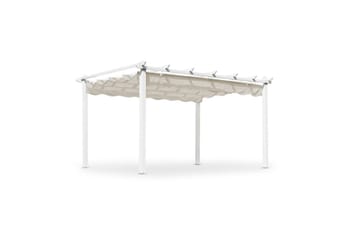 Pergola Hillerstorp Skanör 300 x 400 cm Valkoinen/Hiekka