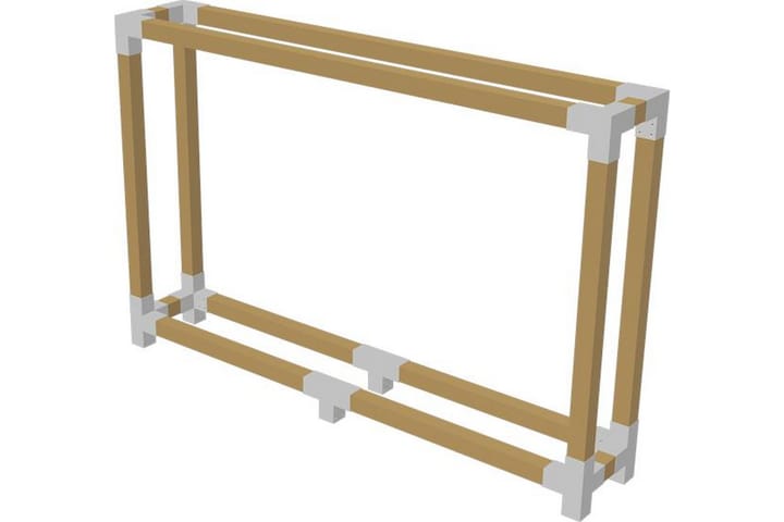 Cubic Tilanjakaja Kehikko haloille - S: 50 cm K: 188 cm L: 2 - Piha & ulkoaltaat - Lasiterassi & pihamökki - Varastot & liiterit - Varastot