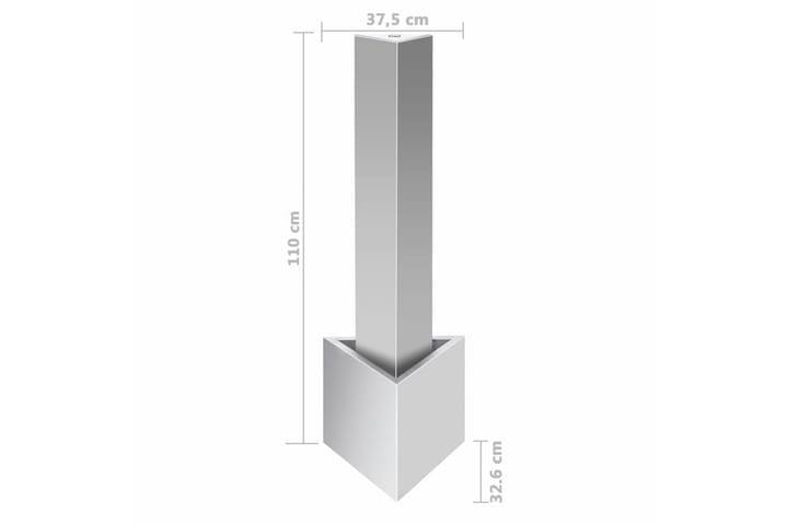 Puutarhan suihkulähde hopea 37,7x32,6x110 cm - Piha & ulkoaltaat - Piha-alue - Puutarhakoristeet & pihatarvikkeet - Lampi & suihkulähde - Puutarhasuihkulähde