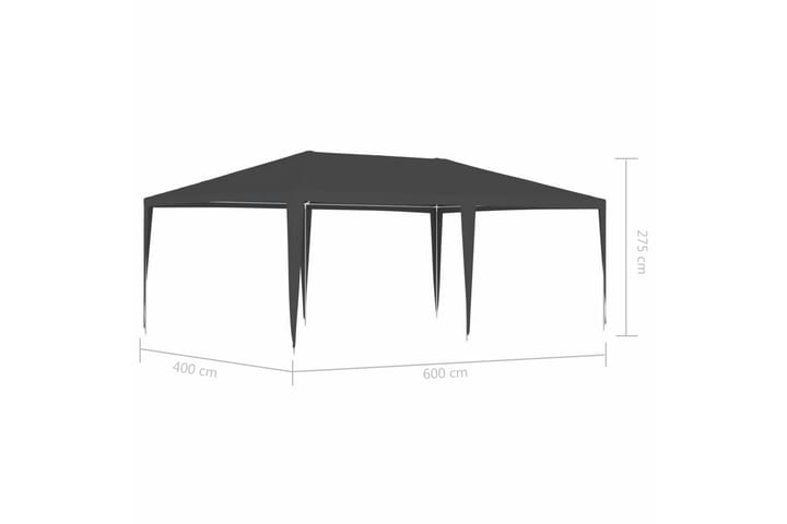 Ammattilaisten juhlateltta 4x6 m antrasiitti 90 g/m² - Antrasiitti - Piha & ulkoaltaat - Piha-alue - Ulkosäilytys - Puutarhateltta & säilytysteltta