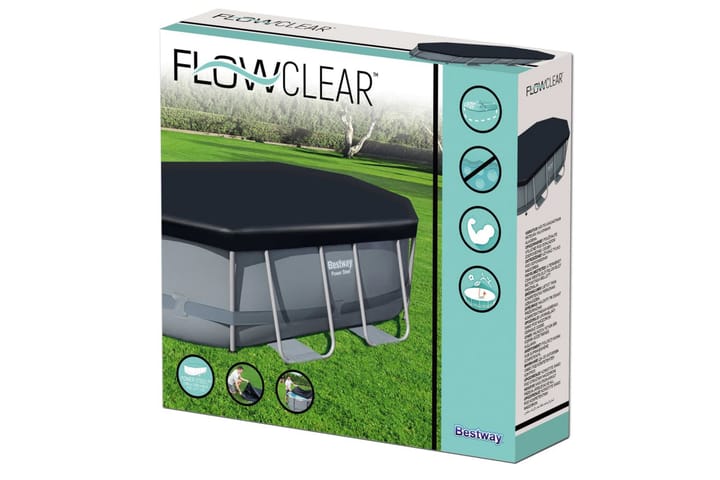 Bestway Uima-altaan suoja Flowclear 300x200 cm - Piha & ulkoaltaat - Uima-allas, poreallas & sauna - Uima-allastarvikkeet & poreallastarvikkeet - Altaan suojaaminen - Uima-altaan suojapeite & allaspeite