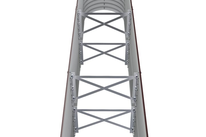 Puutarhakukkalaatikko jauhemaalattu teräs 152x40x68 cm ruske - Ruskea - Piha & ulkoaltaat - Viljely & puutarhanhoito - Kasvatus - Kukkaruukku & Istutusastia - Kukkalaatikko