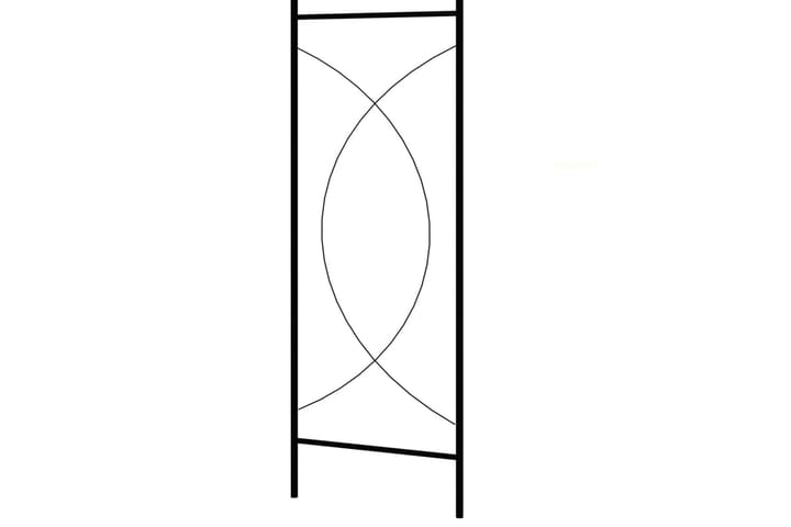 Puutarhakaari musta 150x34x240 cm rauta - Piha & ulkoaltaat - Viljely & puutarhanhoito - Kasvatus - Kasvituet - Ruusukaari