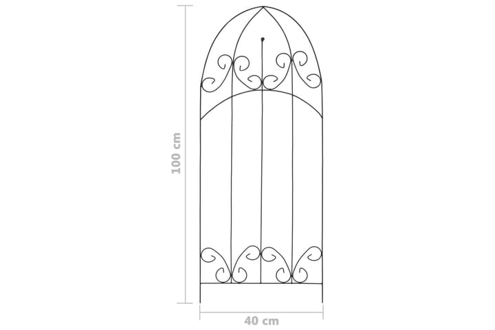 Kasvitelineet 3 kpl musta 40x100 cm rauta - Musta - Piha & ulkoaltaat - Viljely & puutarhanhoito - Kasvihuone
 - Kasvihuonetarvikkeet