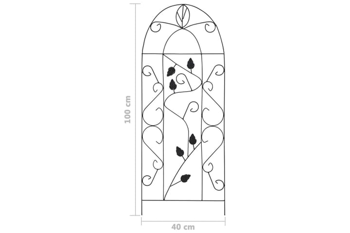 Kasvitelineet 3 kpl musta 40x100 cm rauta - Musta - Piha & ulkoaltaat - Viljely & puutarhanhoito - Kasvihuone
 - Kasvihuonetarvikkeet