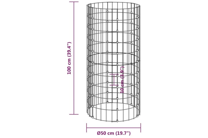 beBasic Puutarhakomposti Ã˜50x100 cm galvanoitu teräs - Hopea - Piha & ulkoaltaat - Viljely & puutarhanhoito - Kompostori - Lehtikompostori