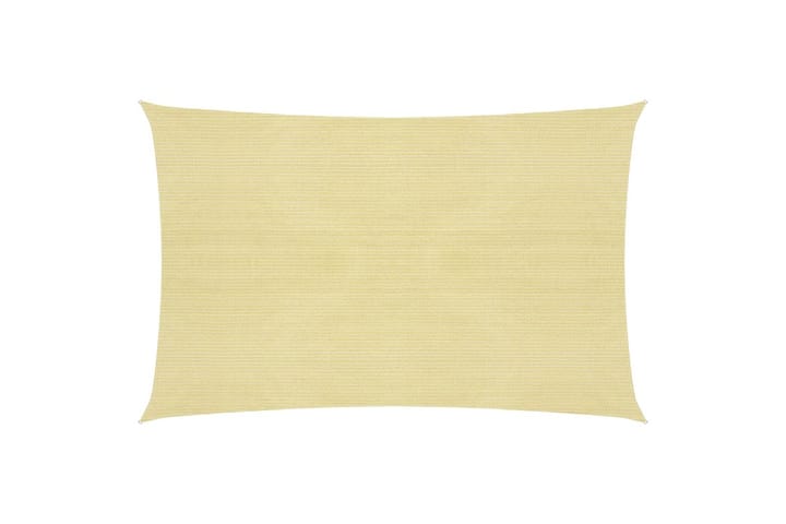 Aurinkopurje 160 g/m² beige 2x3,5 m HDPE - Beige - Puutarhakalusteet - Aurinkosuoja - Aurinkopurje