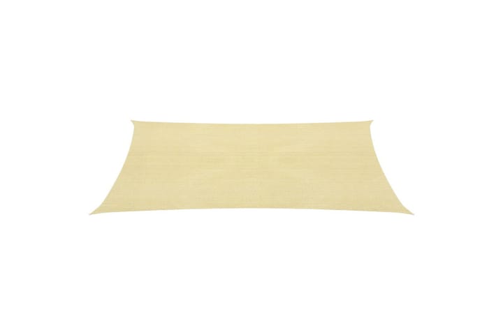 Aurinkopurje 160 g/m² beige 5x6 m HDPE - Beige - Puutarhakalusteet - Aurinkosuoja - Aurinkopurje