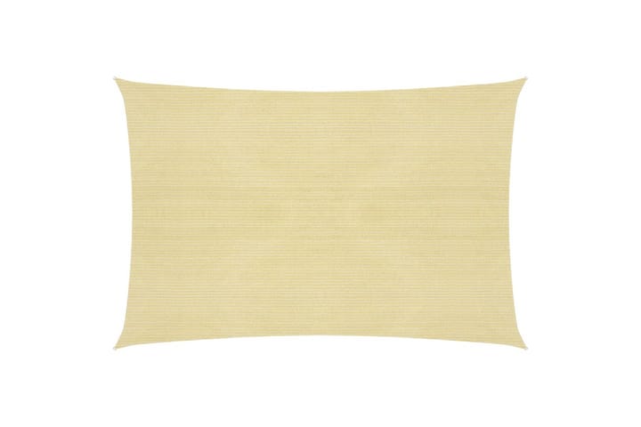 Aurinkopurje 160 g/m² beige 5x6 m HDPE - Beige - Puutarhakalusteet - Aurinkosuoja - Aurinkopurje