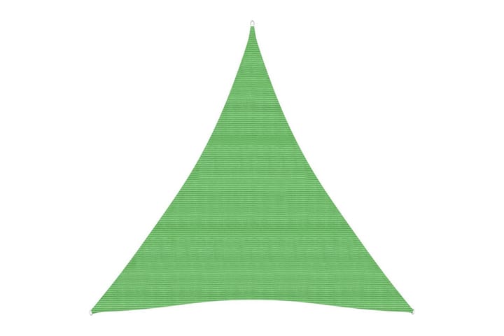 Aurinkopurje 160 g/m² vaaleanvihreä 5x7x7 m HDPE - Vihreä - Puutarhakalusteet - Aurinkosuoja - Aurinkopurje