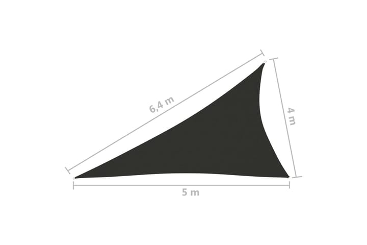 Aurinkopurje Oxford-kangas kolmio 4x5x6,4 m antrasiitti - Antrasiitti - Puutarhakalusteet - Aurinkosuoja - Aurinkopurje