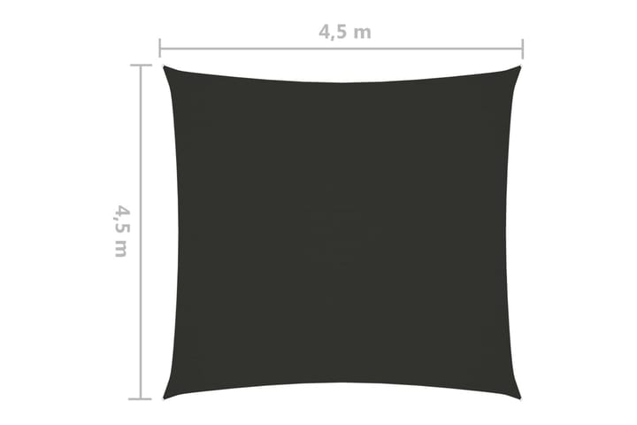 Aurinkopurje Oxford-kangas neliö 4,5x4,5 m antrasiitti - Puutarhakalusteet - Aurinkosuoja - Aurinkopurje