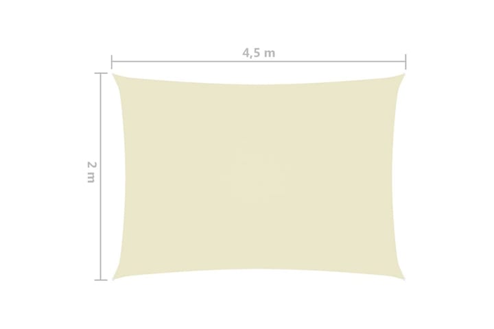 Aurinkopurje Oxford-kangas suorakaide 2x4,5 m kerma - Puutarhakalusteet - Aurinkosuoja - Aurinkopurje