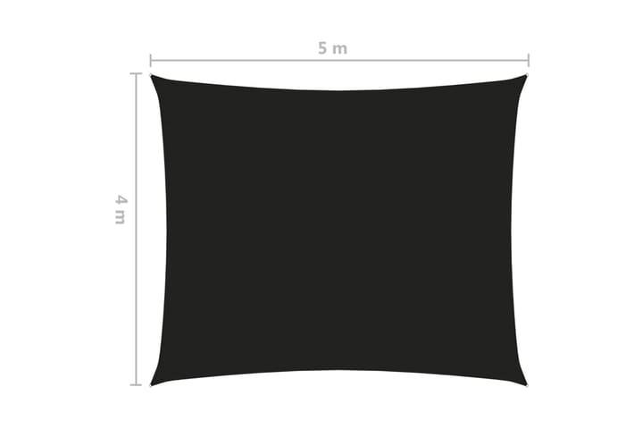 Aurinkopurje Oxford-kangas suorakaide 4x5 m musta - Puutarhakalusteet - Aurinkosuoja - Aurinkopurje