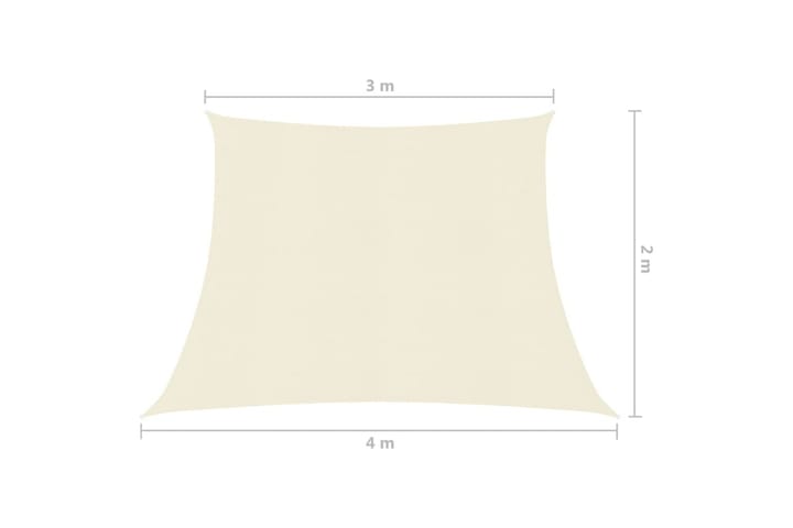 Aurinkopurje 160 g/m² kerma 3/4x2 m HDPE - Kerma - Puutarhakalusteet - Aurinkosuoja - Aurinkopurje