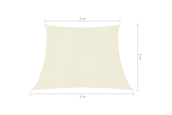 Aurinkopurje 160 g/m² kerma 4/5x3 m HDPE - Kerma - Puutarhakalusteet - Aurinkosuoja - Aurinkopurje