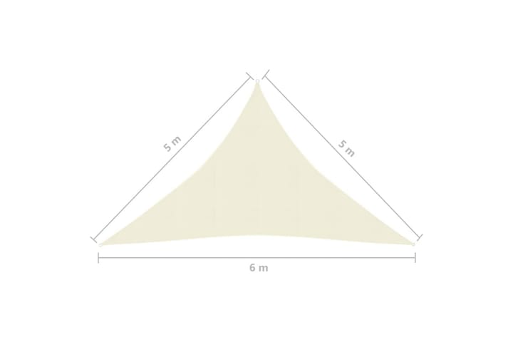 Aurinkopurje 160 g/m² kerma 5x5x6 m HDPE - Kerma - Puutarhakalusteet - Aurinkosuoja - Aurinkopurje