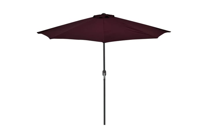 Aurinkovarjo alumiinitanko viininpunainen 270x135x245 cm - Punainen - Parvekevarjo