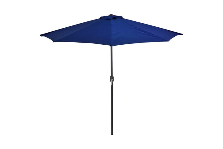 Aurinkovarjo ulkotiloihin alumiinitanko 270x135x245 cm - Sininen - Parvekevarjo