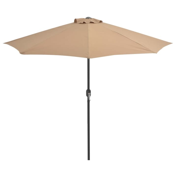 Aurinkovarjo ulkotiloihin alumiinitanko 270x135 cm taupe - Ruskea - Parvekevarjo