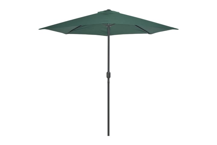 Aurinkovarjo ulkotiloihin alumiinitanko 270x135 cm vihreä - Vihreä - Parvekevarjo