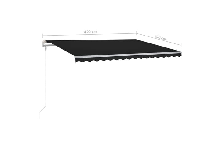 Automaattisesti kelattava markiisi tolpilla 4,5x3m - Puutarhakalusteet - Aurinkosuoja - Markiisi
 - Terassimarkiisi