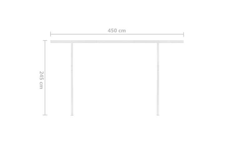 Automaattisesti kelattava markiisi tolpilla 4x3,5m - Puutarhakalusteet - Aurinkosuoja - Markiisi
 - Terassimarkiisi