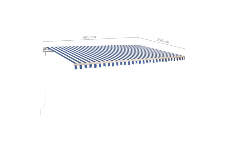 Manuaalisesti kelattava markiisi LED-valot 5x3,5m - Puutarhakalusteet - Aurinkosuoja - Markiisi
 - Terassimarkiisi