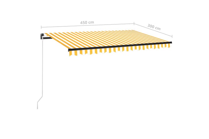 Manuaalisesti sisäänkelattava markiisi 450x300cm - Puutarhakalusteet - Aurinkosuoja - Markiisi
 - Terassimarkiisi