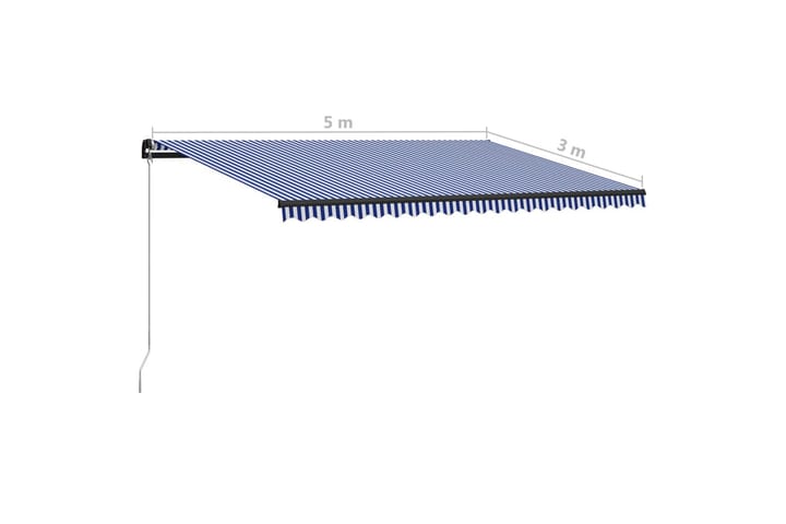 Manuaalisesti sisäänkelattava markiisi 500x300 cm - Puutarhakalusteet - Aurinkosuoja - Markiisi
 - Terassimarkiisi