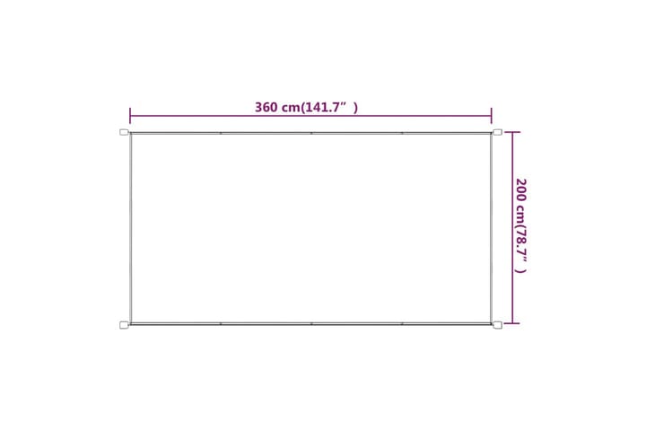 Pystymarkiisi sininen 200x360 cm Oxford kangas - Sininen - Puutarhakalusteet - Aurinkosuoja - Markiisi