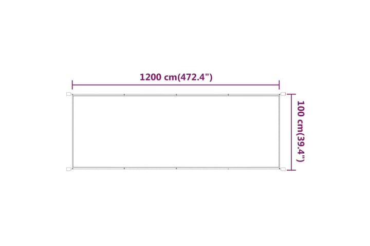 Pystymarkiisi vaaleanvihreä 100x1200 cm Oxford kangas - Vihreä - Puutarhakalusteet - Aurinkosuoja - Markiisi