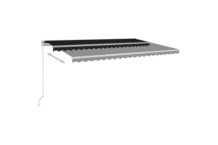 Sisäänkelattava markiisi LED-valo 500x350 cm antrasiitti - Terassimarkiisi - Markiisi
 - Parvekemarkiisi - Ikkunatarvikkeet