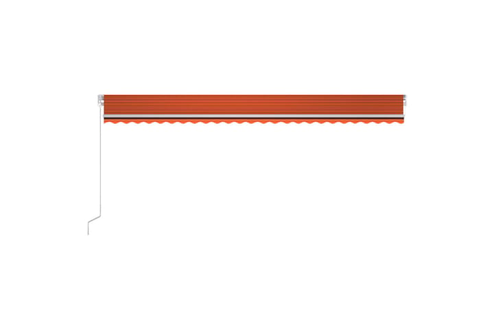 Sisäänkelattava markiisi LEDillä 600x300 cm oranssiruskea - Puutarhakalusteet - Aurinkosuoja - Markiisi
 - Terassimarkiisi