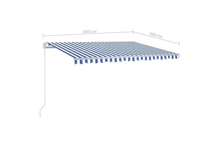 Sisäänkelattava markiisi LED/tuulisensori 4,5x3 m - Puutarhakalusteet - Aurinkosuoja - Markiisi
 - Terassimarkiisi