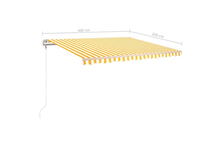 Sisäänkelattava markiisi LED/tuulisensori 4x3,5m - Puutarhakalusteet - Aurinkosuoja - Markiisi
 - Terassimarkiisi