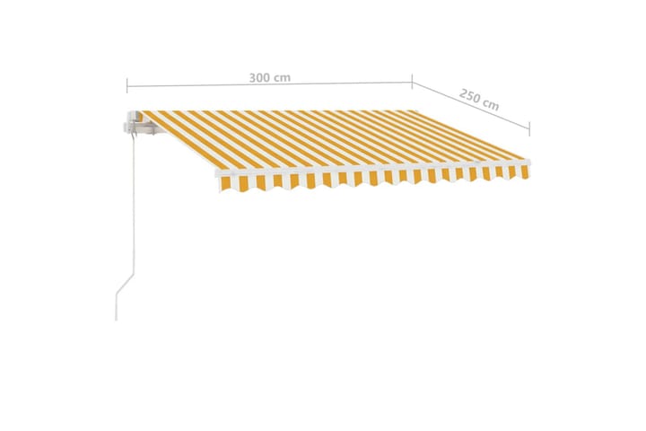 Vapaasti seisova sisäänkelattava markiisi 300x250 cm - Puutarhakalusteet - Aurinkosuoja - Markiisi
 - Terassimarkiisi