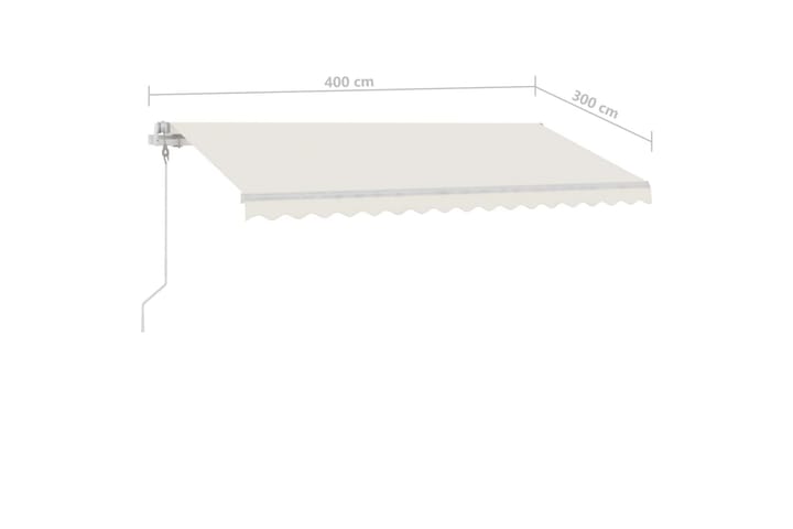 Vapaasti seisova sisäänkelattava markiisi 400x300 cm kerma - Kerma - Puutarhakalusteet - Aurinkosuoja - Markiisi
 - Terassimarkiisi