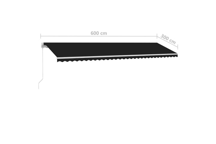 Vapaasti seisova sisäänkelattava markiisi 600x300 cm - Puutarhakalusteet - Aurinkosuoja - Markiisi
 - Terassimarkiisi