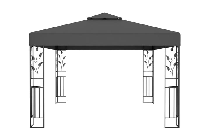 Huvimaja tuplakatolla 3x4 m antrasiitti - Antrasiitti - Puutarhakalusteet - Aurinkosuoja - Paviljonki