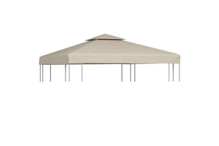 Huvimajan vaihtokatto 310 g/m² Beige 3 x 3 m - Beige - Puutarhakalusteet - Aurinkosuoja - Paviljonki - Paviljongin katos