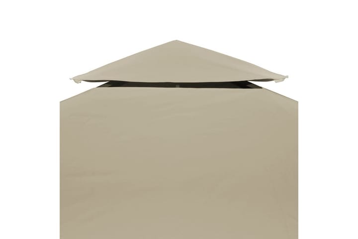 Huvimajan vaihtokatto 310 g/m² Beige 3 x 3 m - Beige - Puutarhakalusteet - Aurinkosuoja - Paviljonki - Paviljongin katos