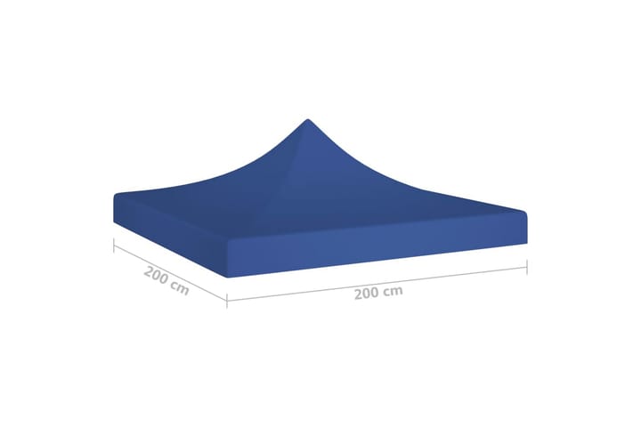 Juhlateltan katto 2x2 m sininen 270 g/m² - Sininen - Puutarhakalusteet - Aurinkosuoja - Paviljonki - Paviljongin katos