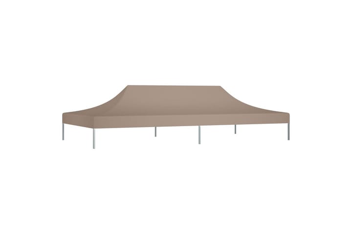 Juhlateltan katto 6x3 m harmaanruskea 270 g/m² - Taupe - Puutarhakalusteet - Aurinkosuoja - Paviljonki - Paviljongin katos