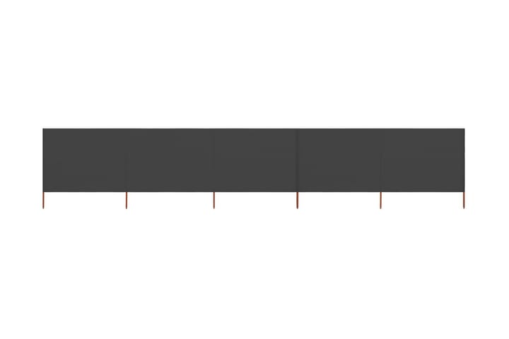 Tuulensuojakangas 5 paneelilla 600x120 cm antrasiitti - Antrasiitti - Puutarhakalusteet - Aurinkosuoja - Sermit ja tuulisuojat