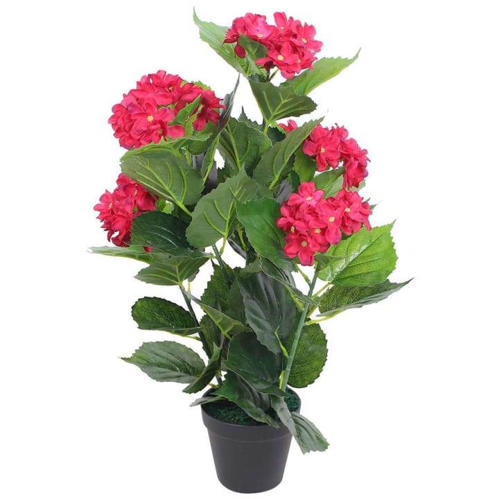 Tekokukka ruukulla hortensia 60 cm punainen - Monivärinen - Puutarhakalusteet - Parveke - Parvekeviljely - Parvekekukat