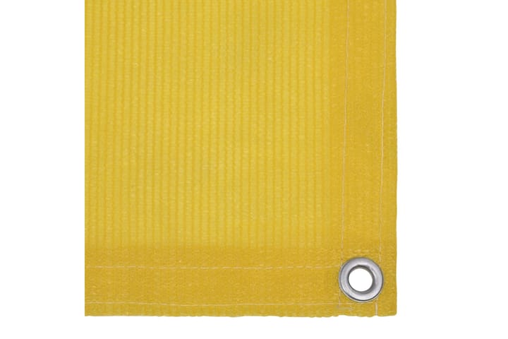 Parvekkeen suoja keltainen 75x300 cm HDPE - Keltainen - Parvekesuoja