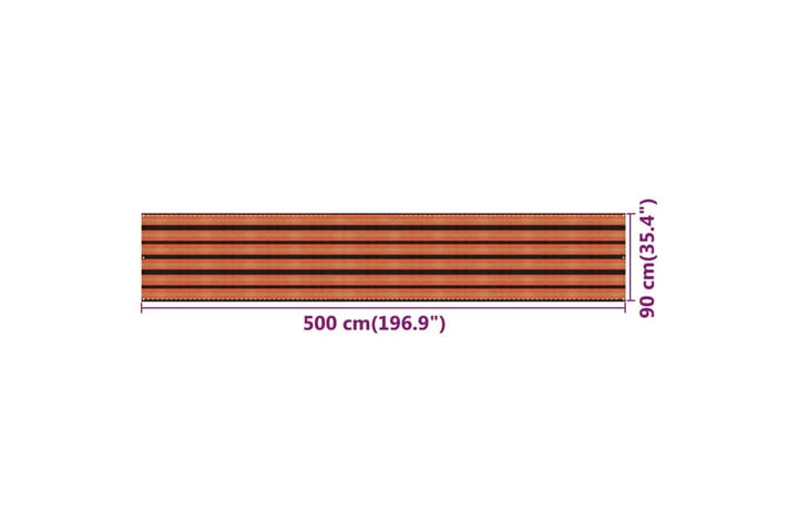 Parvekkeen suoja monivärinen 90x500 cm HDPE - Monivärinen - Puutarhakalusteet - Parveke - Turvallisuus & parvekkeen tuulisuoja - Parvekesuoja