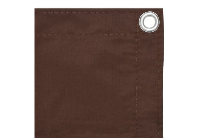 Parvekkeen suoja ruskea 90x500 cm Oxford-kangas - Ruskea - Parvekesuoja